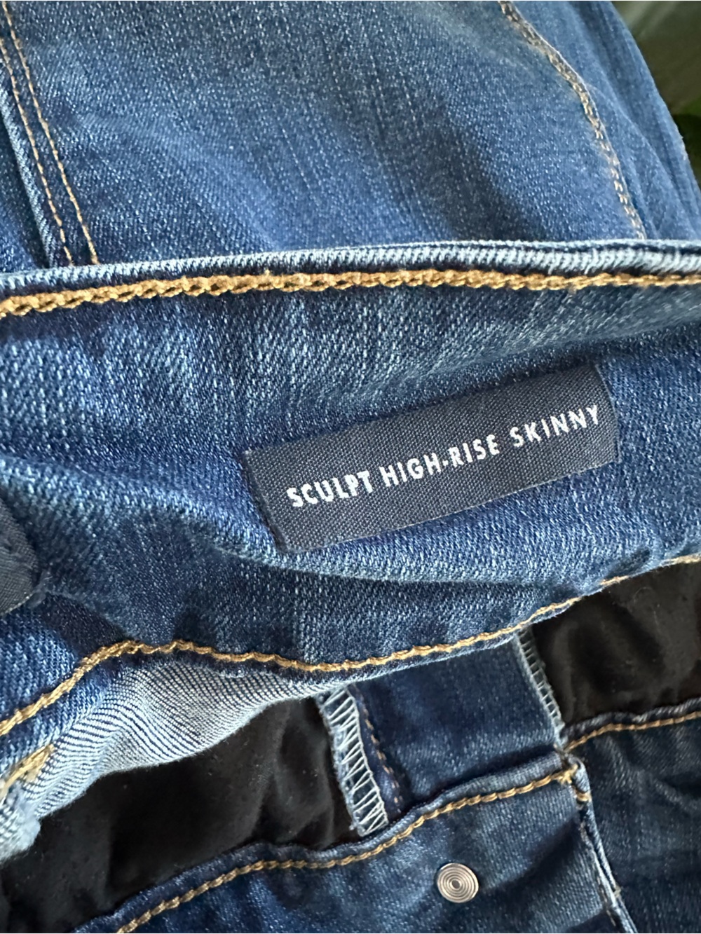 Curve Appeal Scott High Rise Skinny Jeans 16/33 Stretch Y2K Double Button - Picture 11 of 14
